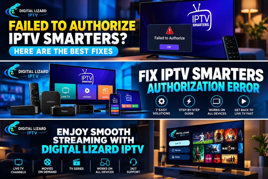 Failed to Authorize IPTV Smarters